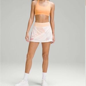 NWT Pace Rival Mid Rise Tennis Skirt Long Sz 10 Garrogeo Multi Summer Glow
